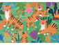 Een puzzel met tijgers in een jungle