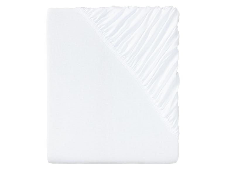 Witte hoeslaken met elastiek