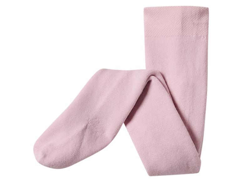 Lichtroze katoenen panty voor kinderen.