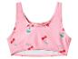 Roze bikinitop met kersenprint