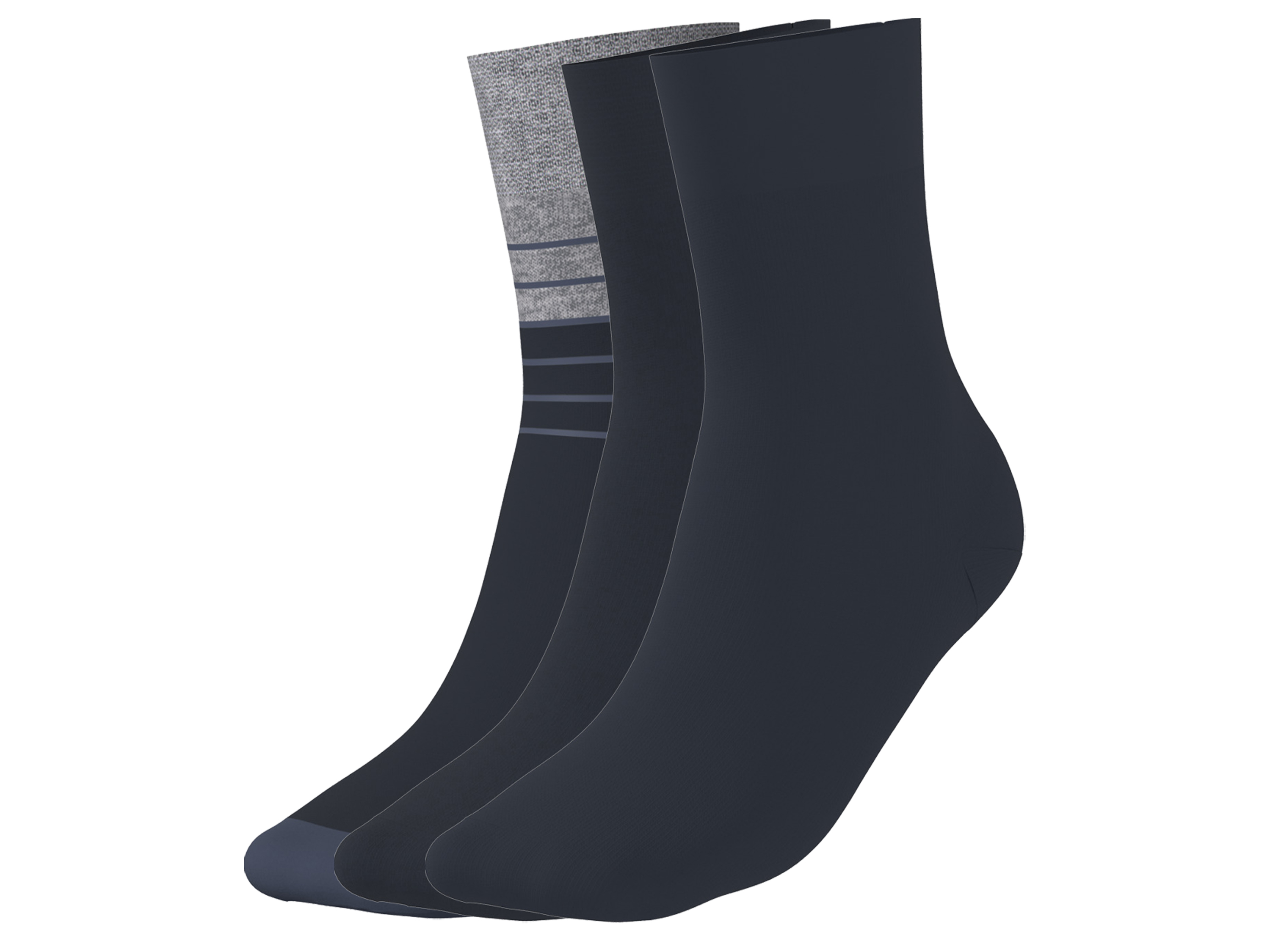 esmara Men 3 Paar sokken (Marineblauw, 39-42)