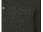 Herenwafelshirt met lange mouwen, borstzak en knoop.