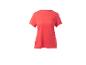Koraalkleurig sport-T-shirt met korte mouwen voor dames