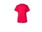 Rood dames T-shirt met korte mouwen, achteraanzicht.