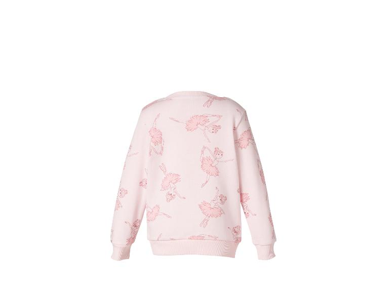 Roze kindersweater met ballerina-opdruk