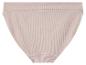Beige damesonderbroek van geribbeld materiaal