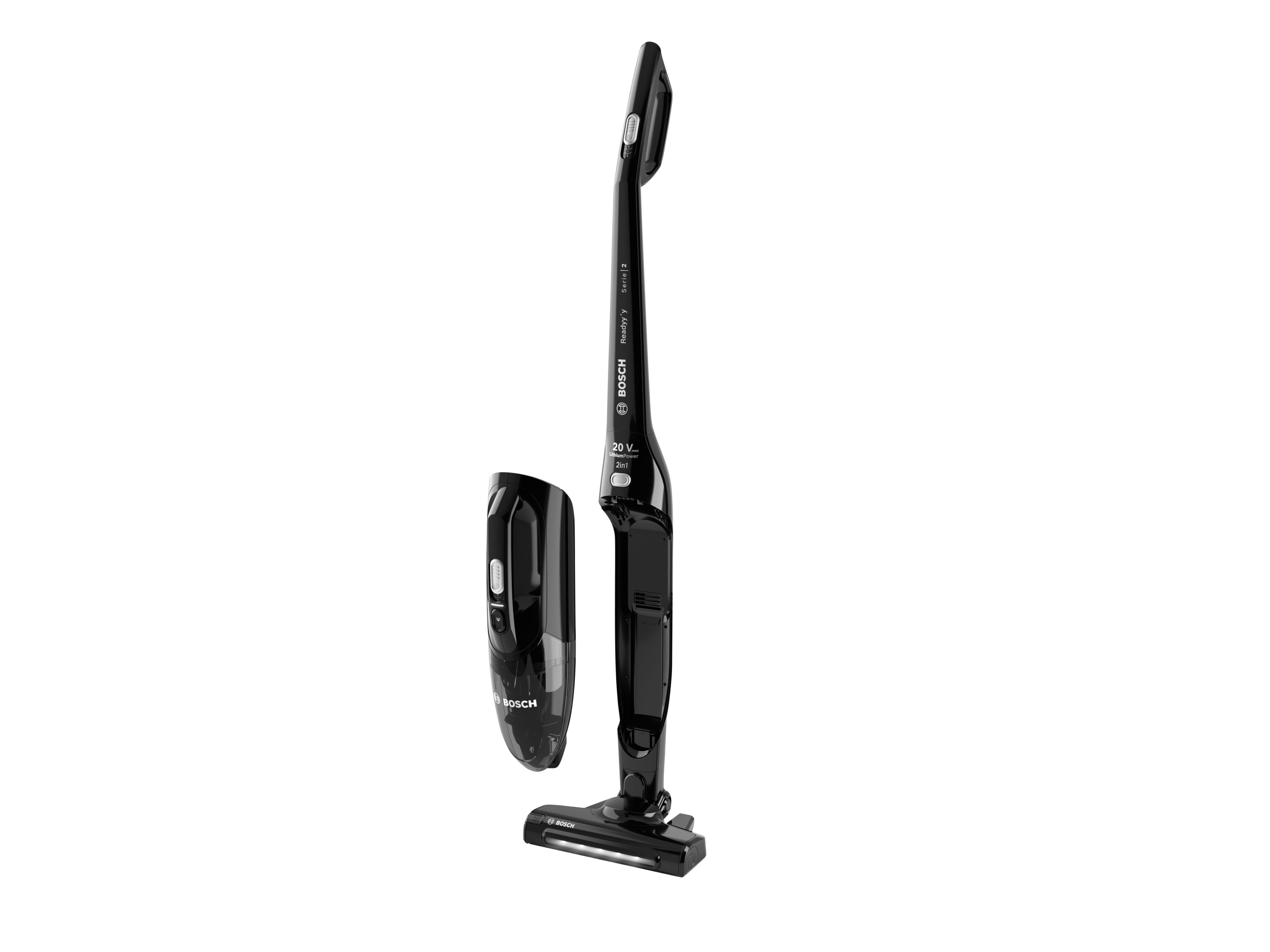 BOSCH 2-in-1 draadloze accu-steelstofzuiger 20V Readyy'y Serie 2 BBHL2LED