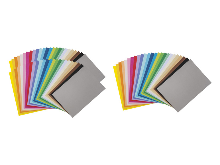 Ga naar volledige schermweergave: crelando® Gekleurd tekenpapier- / fotokartonblok, 25 trendkleuren - afbeelding 1