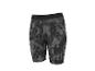 Heren sportshort met grijs en zwart camouflagepatroon en elastische tailleband.
