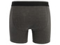 Grijze boxershorts met een zwarte tailleband.