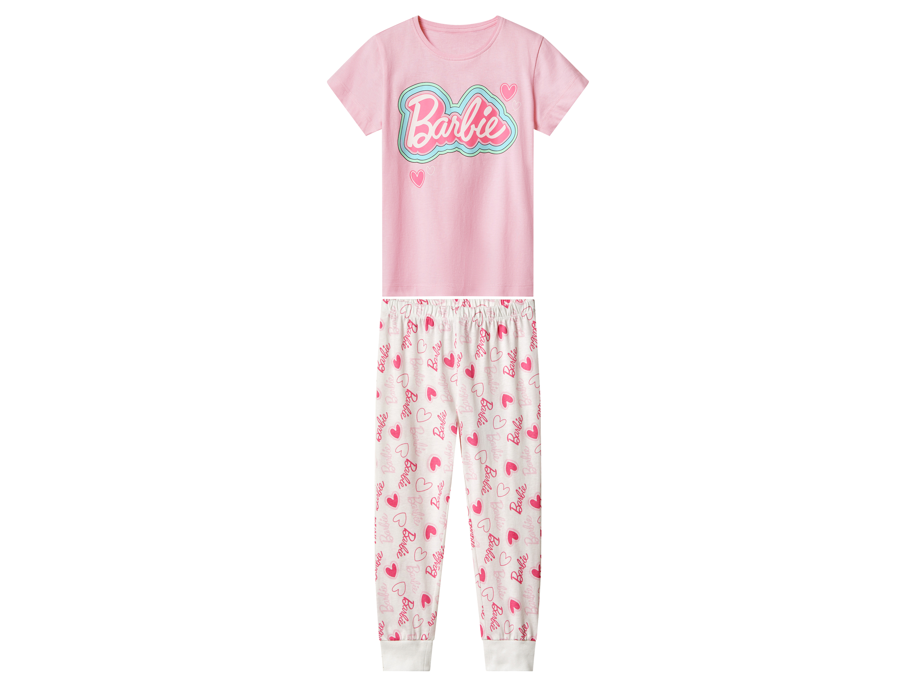 Kinder pyjama (Barbie/roze/wit, 98/104)