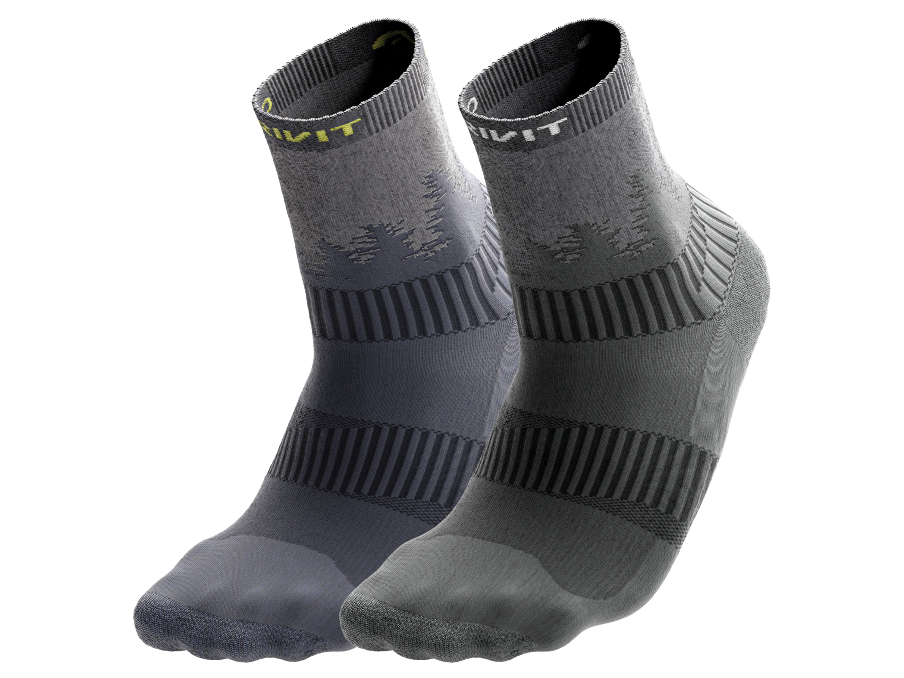 CRIVIT 2 Paar sportsokken (Donkerblauw/grijs, 41/42) afbeelding