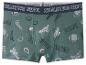 Groene herenboxershorts met sportieve print en de tekst 'ATHLETICS DEPT.' op de tailleband.