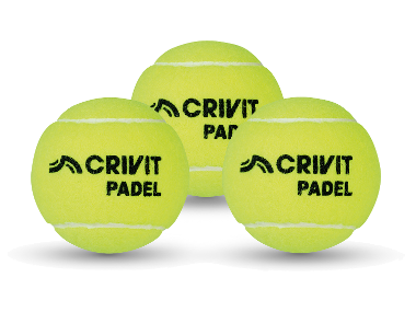 CRIVIT Padelballen 3-pack