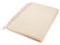 Beige deken met franjes