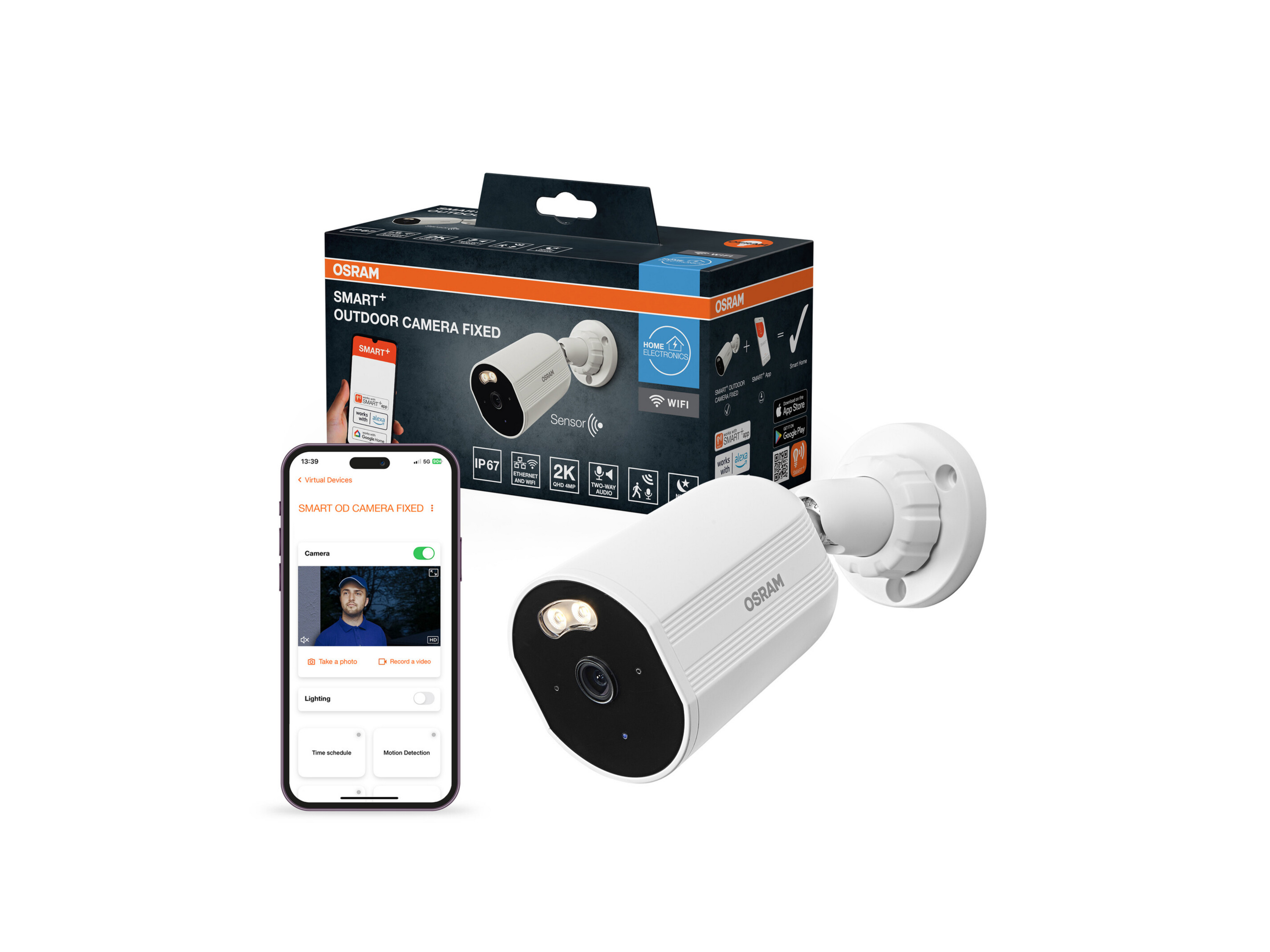 OSRAM Smart wifi beveiligingscamera voor buiten