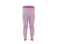 Roze sportlegging met hoge taille en getextureerde details.