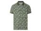 Kort mouw poloshirt met olijfgroene bloemenprint.