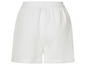 Witte katoenen shorts met elastische tailleband.