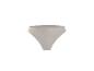 Beige geribbelde slip met hoge taille