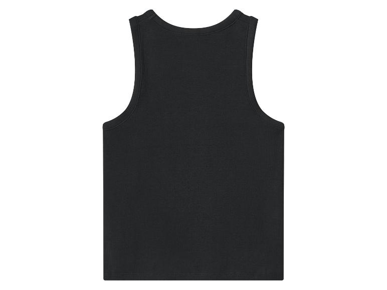 Zwart heren tanktop, achteraanzicht