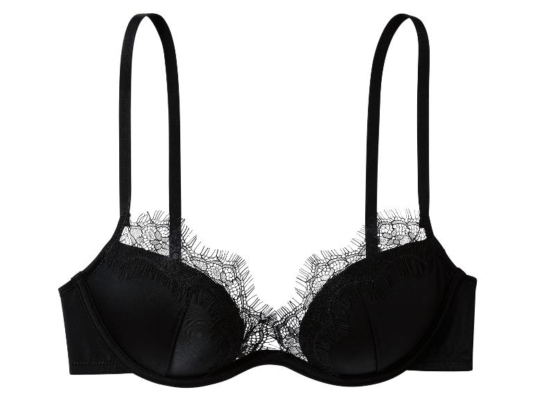 Zwarte kanten push-up beha