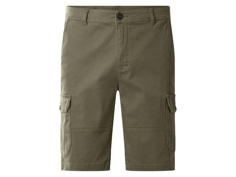 Kaki cargoshort voor heren