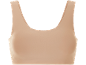 Beige, naadloze bralette bh.