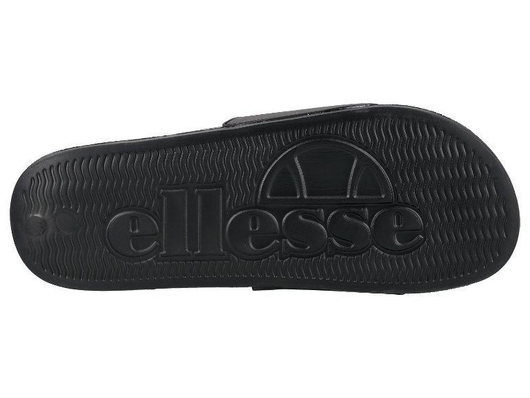 Zool van Ellesse slippers, zwart.