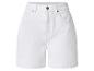 Witte high-waist dames shorts met zakken