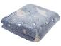 Zachte blauwe fleece deken met sterrendessin.