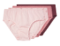 Drie roze katoenen slips.