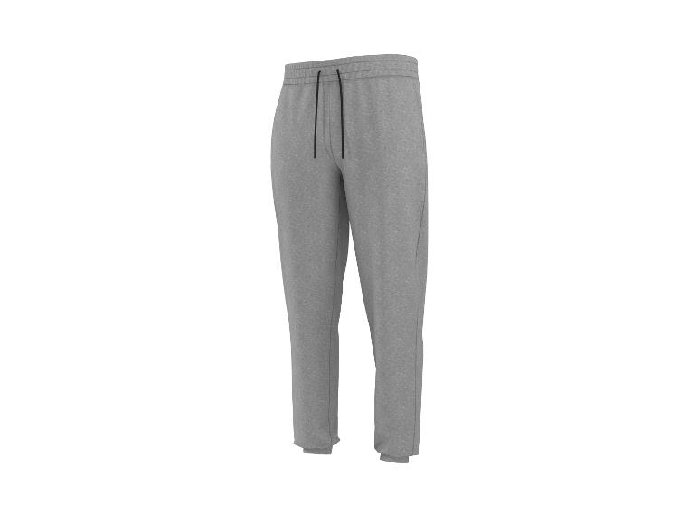 Grijze heren joggingbroek met trekkoord in de taille.