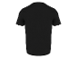 Zwart t-shirt met korte mouwen.