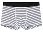 Witte boxershort met zwarte strepen