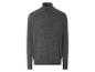 Donkergrijze heren trui met rits.
