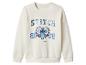 Crèmekleurig sweatshirt met lange mouwen met Stitch-print en het jaartal 2002