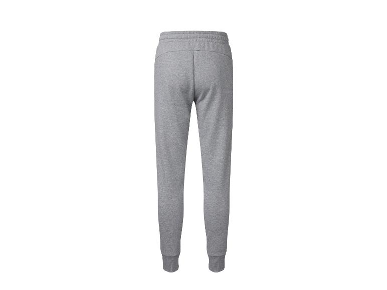 Grijze joggingbroek met elastische tailleband.