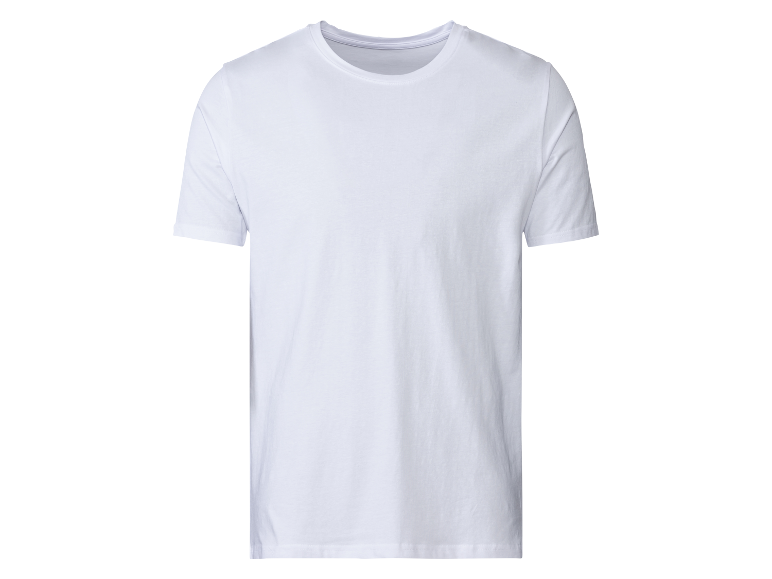 Een simpel wit t-shirt met ronde hals.