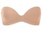 Beige strapless bandeau bh.