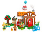 LEGO Animal Crossing set met een huis, figuren en accessoires.