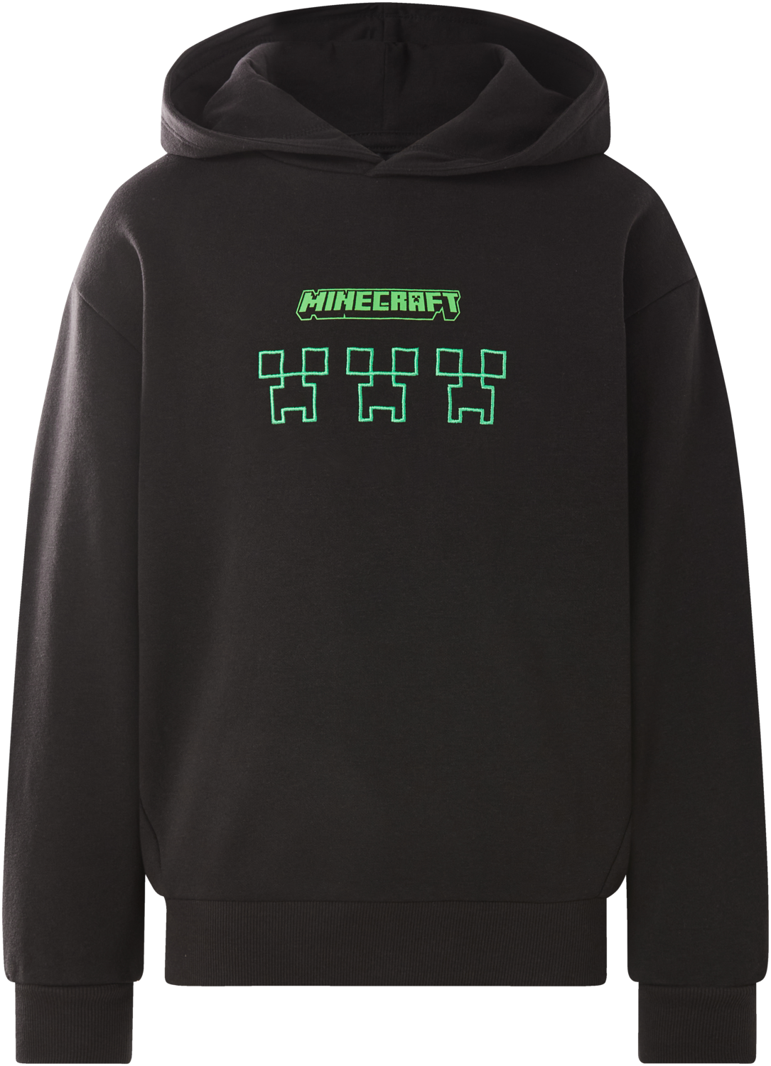 Kinder hoodie Minecraft (Zwart, 134/140)