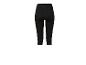 Zwarte capri sportlegging voor dames met een subtiel logo op de tailleband.