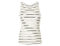 Wit-zwart gestreept tanktop.