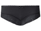 Zwarte onderbroek met kantdetails.