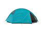 Een turquoise Grand Canyon tent voor kamperen.
