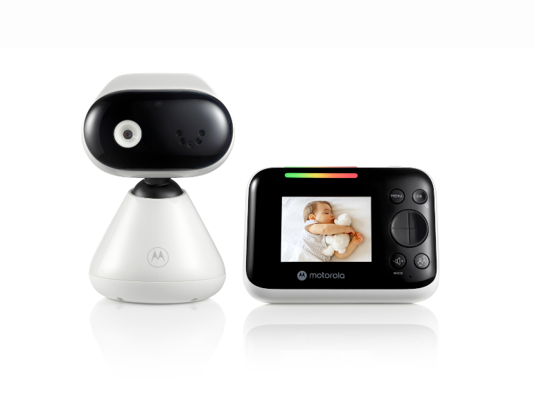 Motorola babyfoon met camera en scherm.