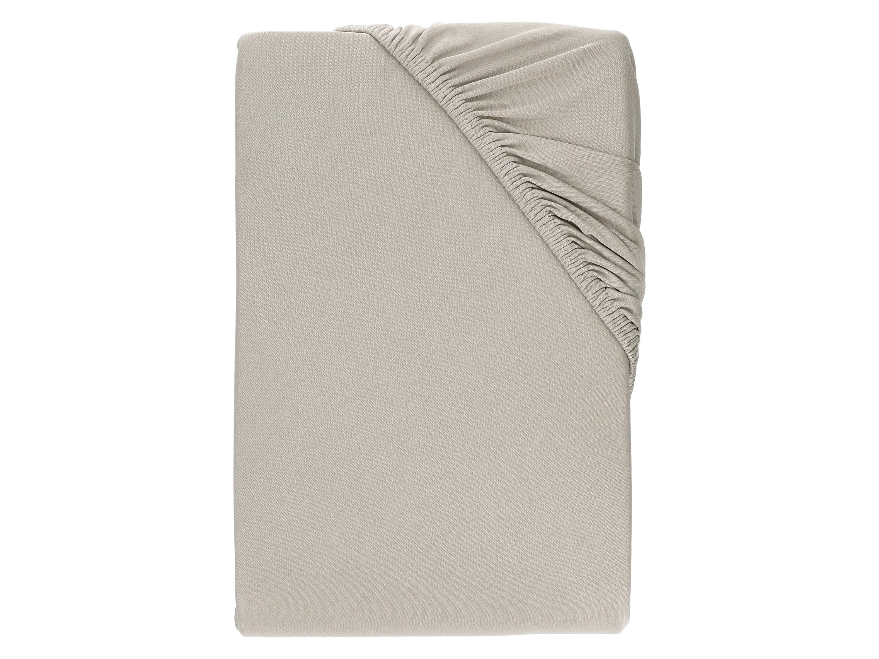 LIVARNO Jersey hoeslaken, 140-160 x 200 cm (Beige)