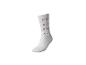 Witte sok met rode alfabetletters
