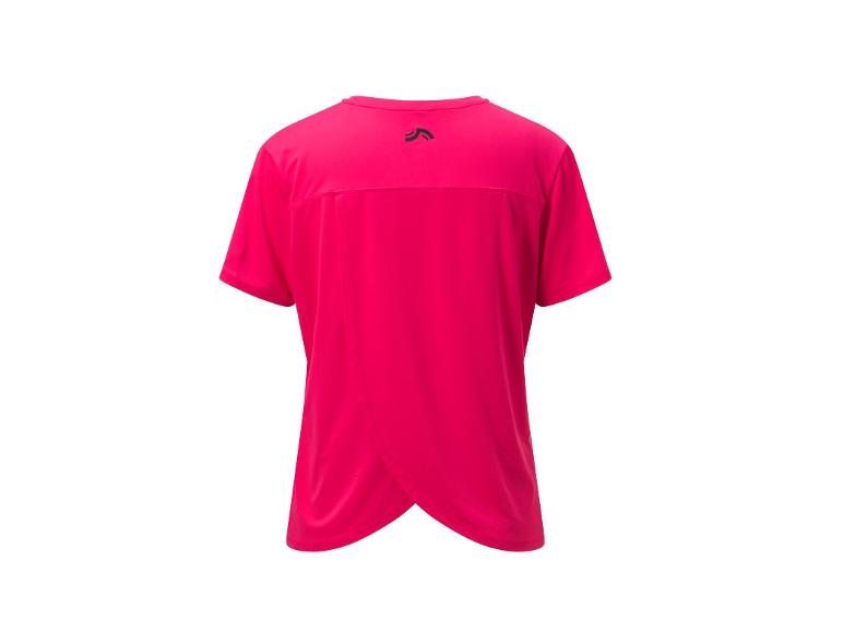 Roze shirt met open rug.